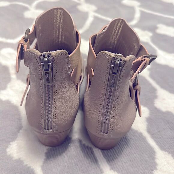 🎉Sale Today🎉Kenneth Cole Reaction Luck 7.5 Heeled Leather Bootie Boots - Picture 5 of 8